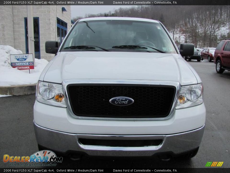 2006 Ford F150 XLT SuperCab 4x4 Oxford White / Medium/Dark Flint Photo #3