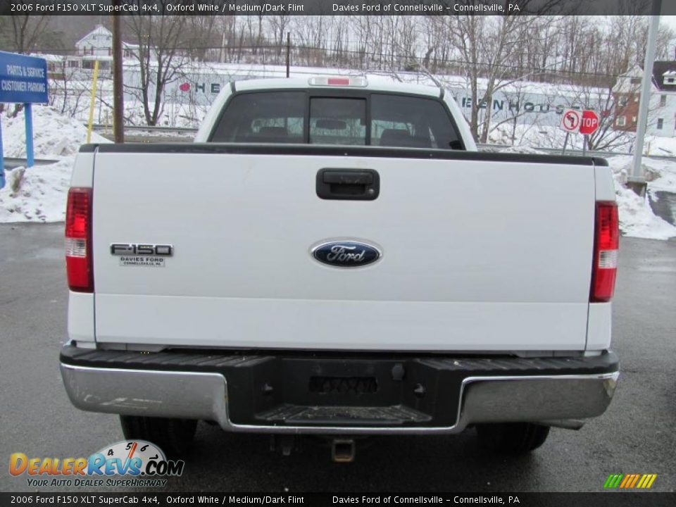 2006 Ford F150 XLT SuperCab 4x4 Oxford White / Medium/Dark Flint Photo #6