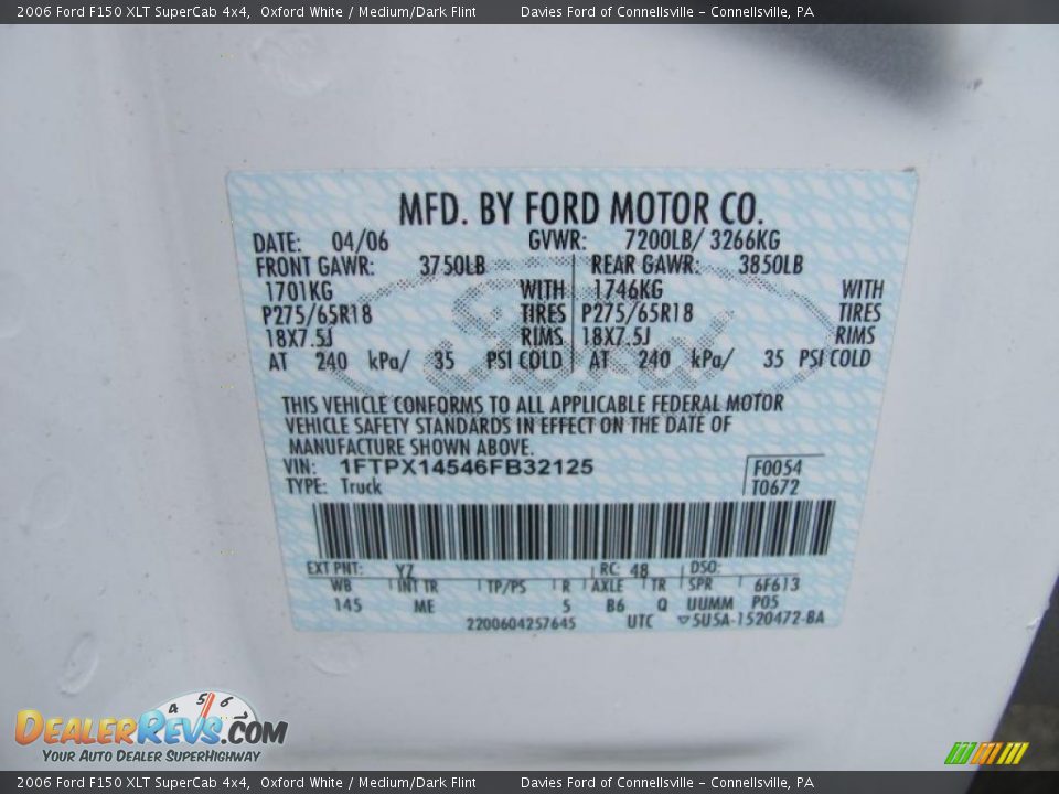 2006 Ford F150 XLT SuperCab 4x4 Oxford White / Medium/Dark Flint Photo #14