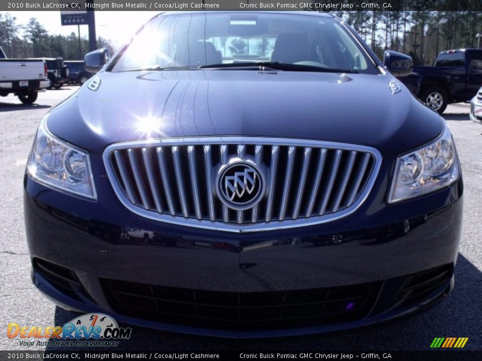 2010 Buick LaCrosse CX Midnight Blue Metallic / Cocoa/Light Cashmere Photo #3