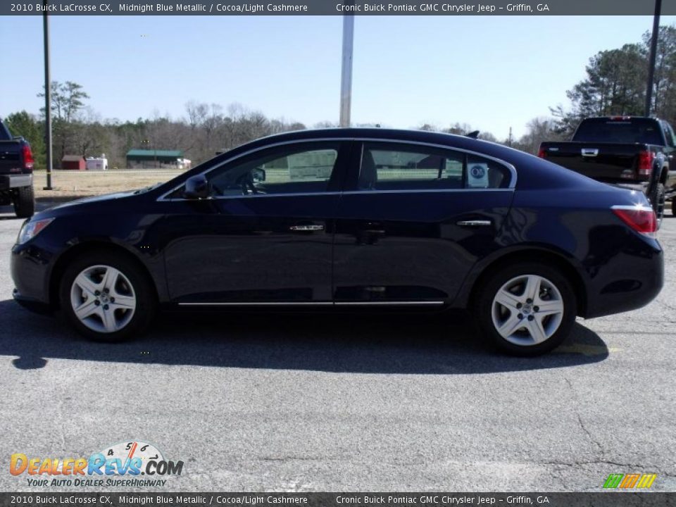 2010 Buick LaCrosse CX Midnight Blue Metallic / Cocoa/Light Cashmere Photo #5