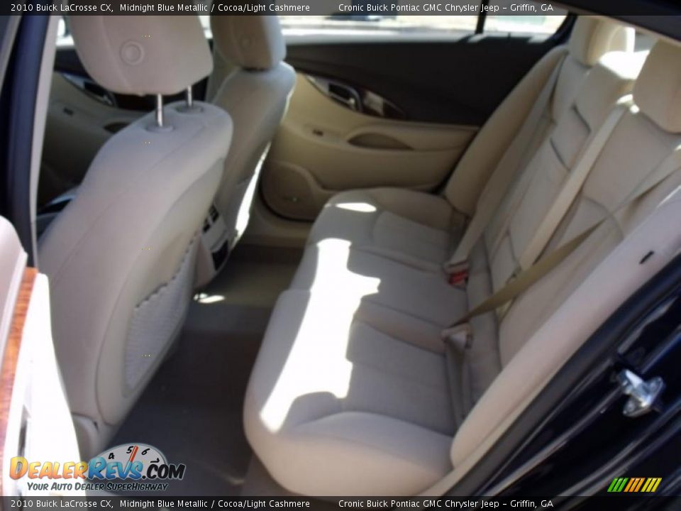 2010 Buick LaCrosse CX Midnight Blue Metallic / Cocoa/Light Cashmere Photo #12