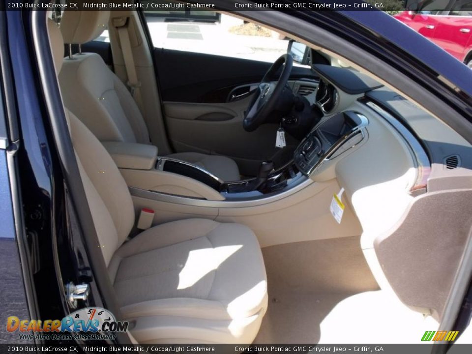 2010 Buick LaCrosse CX Midnight Blue Metallic / Cocoa/Light Cashmere Photo #14