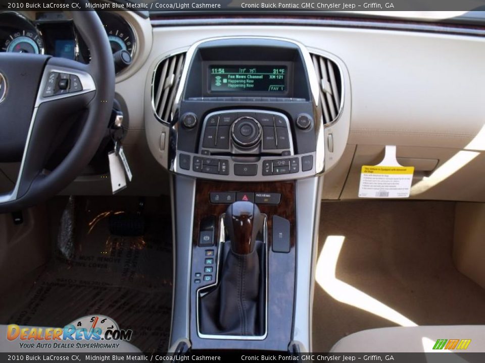 2010 Buick LaCrosse CX Midnight Blue Metallic / Cocoa/Light Cashmere Photo #15