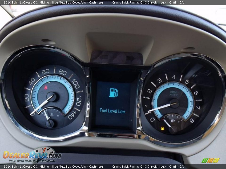 2010 Buick LaCrosse CX Midnight Blue Metallic / Cocoa/Light Cashmere Photo #18