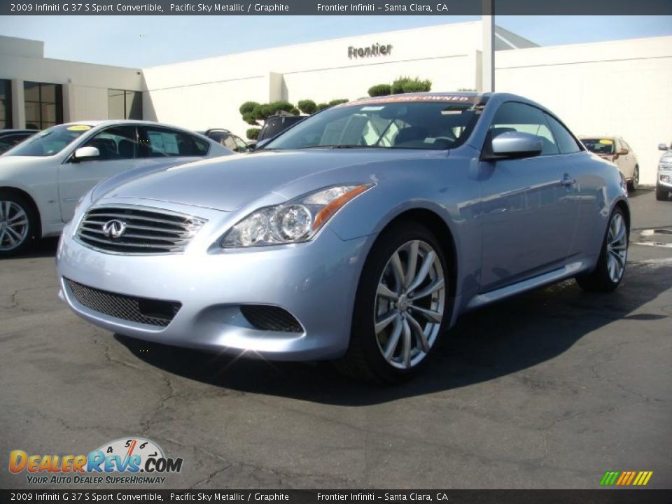 2009 Infiniti G 37 S Sport Convertible Pacific Sky Metallic / Graphite Photo #1