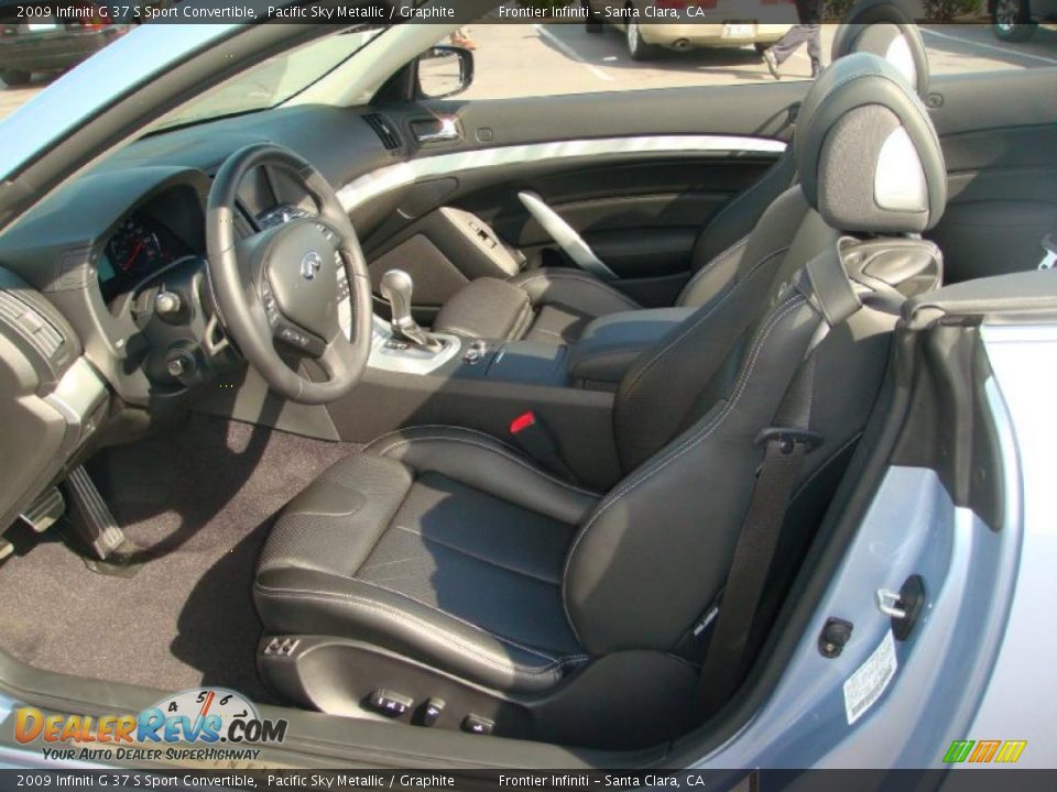Graphite Interior - 2009 Infiniti G 37 S Sport Convertible Photo #12