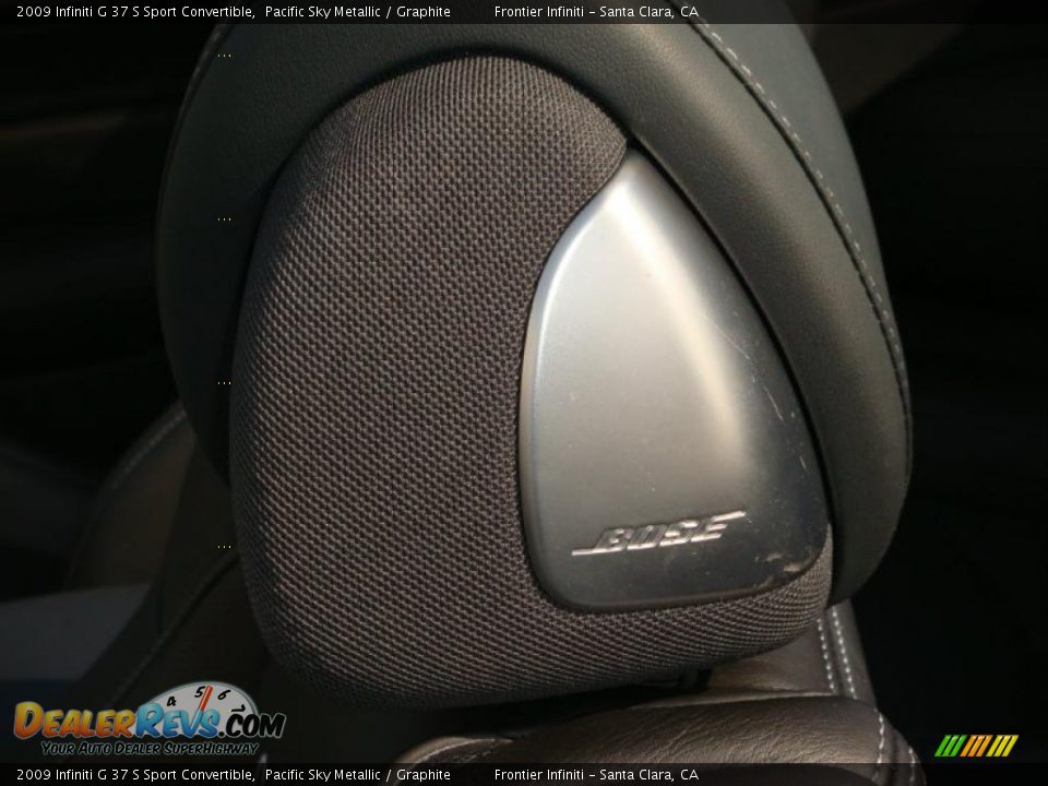 2009 Infiniti G 37 S Sport Convertible Pacific Sky Metallic / Graphite Photo #15