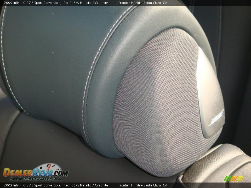 2009 Infiniti G 37 S Sport Convertible Pacific Sky Metallic / Graphite Photo #16