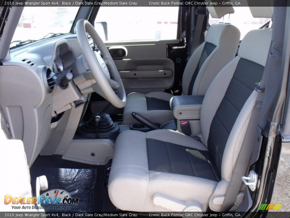 2010 Jeep Wrangler Sport 4x4 Black / Dark Slate Gray/Medium Slate Gray Photo #12