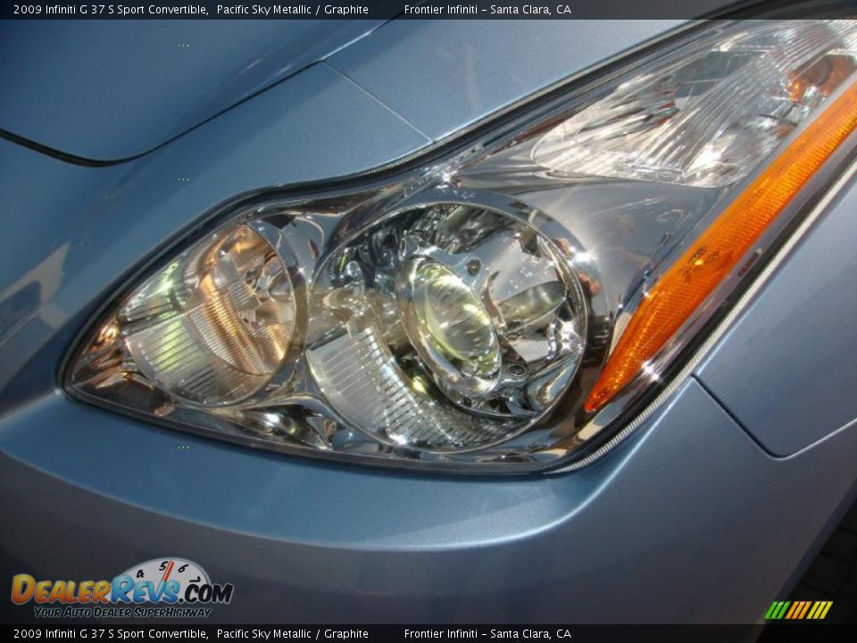 2009 Infiniti G 37 S Sport Convertible Pacific Sky Metallic / Graphite Photo #26
