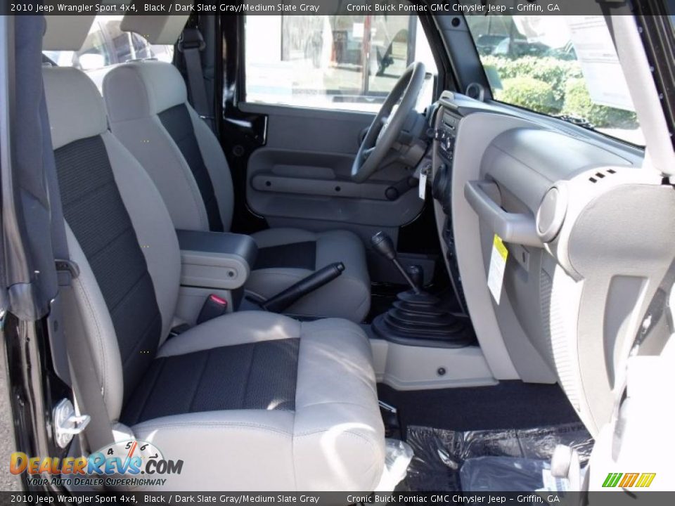 2010 Jeep Wrangler Sport 4x4 Black / Dark Slate Gray/Medium Slate Gray Photo #14