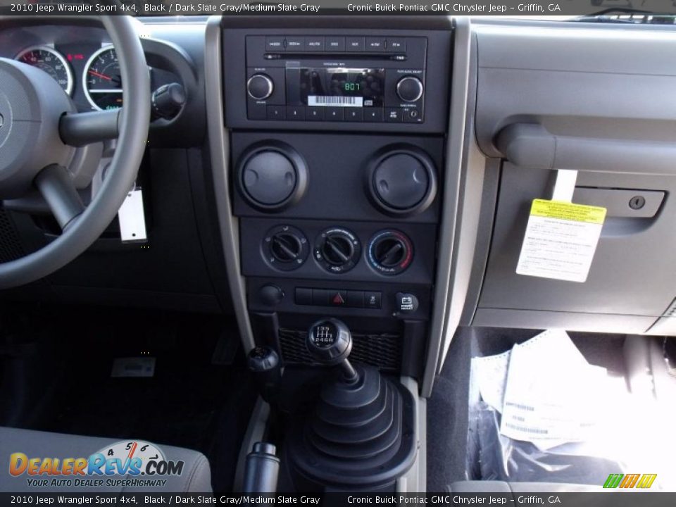 2010 Jeep Wrangler Sport 4x4 Black / Dark Slate Gray/Medium Slate Gray Photo #16