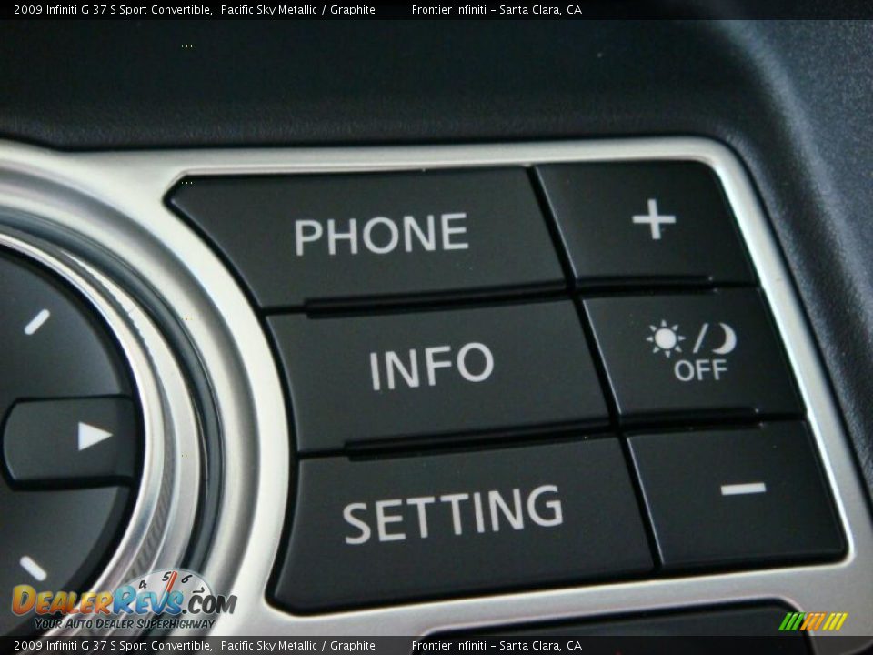 2009 Infiniti G 37 S Sport Convertible Pacific Sky Metallic / Graphite Photo #31
