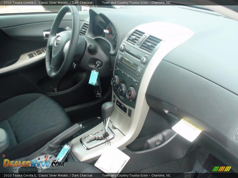 2010 Toyota Corolla S Classic Silver Metallic / Dark Charcoal Photo #9