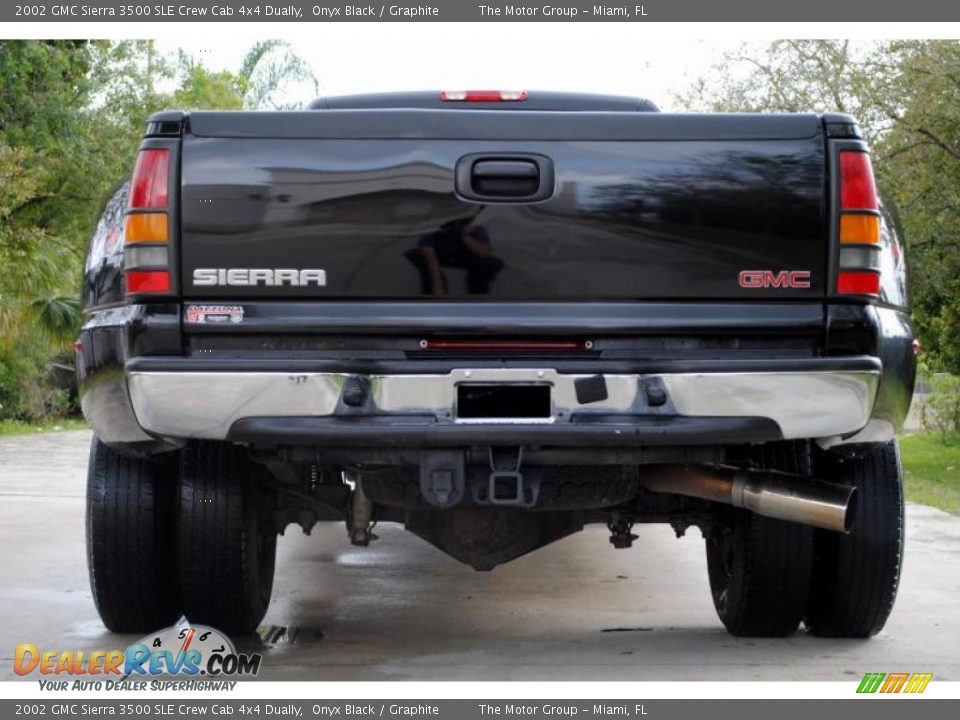 2002 GMC Sierra 3500 SLE Crew Cab 4x4 Dually Onyx Black / Graphite Photo #5