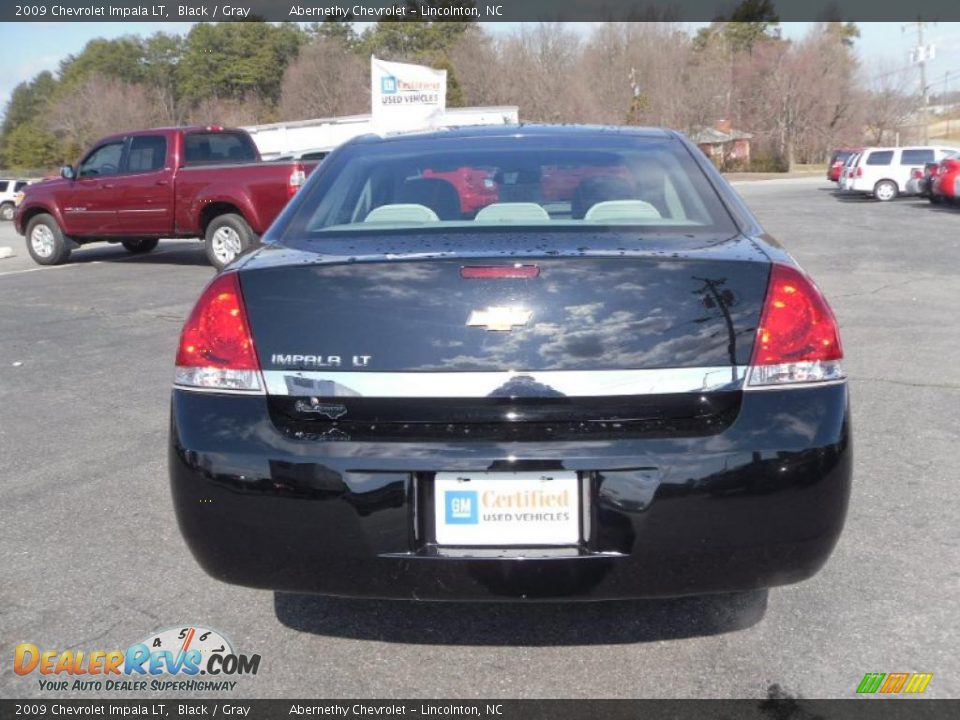2009 Chevrolet Impala LT Black / Gray Photo #3