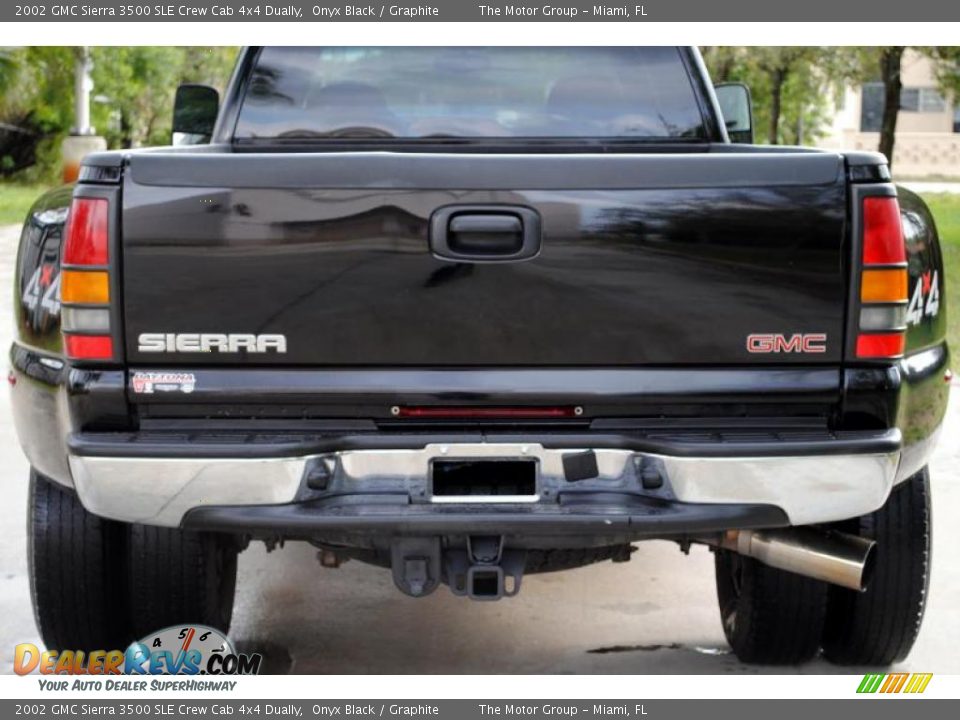 2002 GMC Sierra 3500 SLE Crew Cab 4x4 Dually Onyx Black / Graphite Photo #6