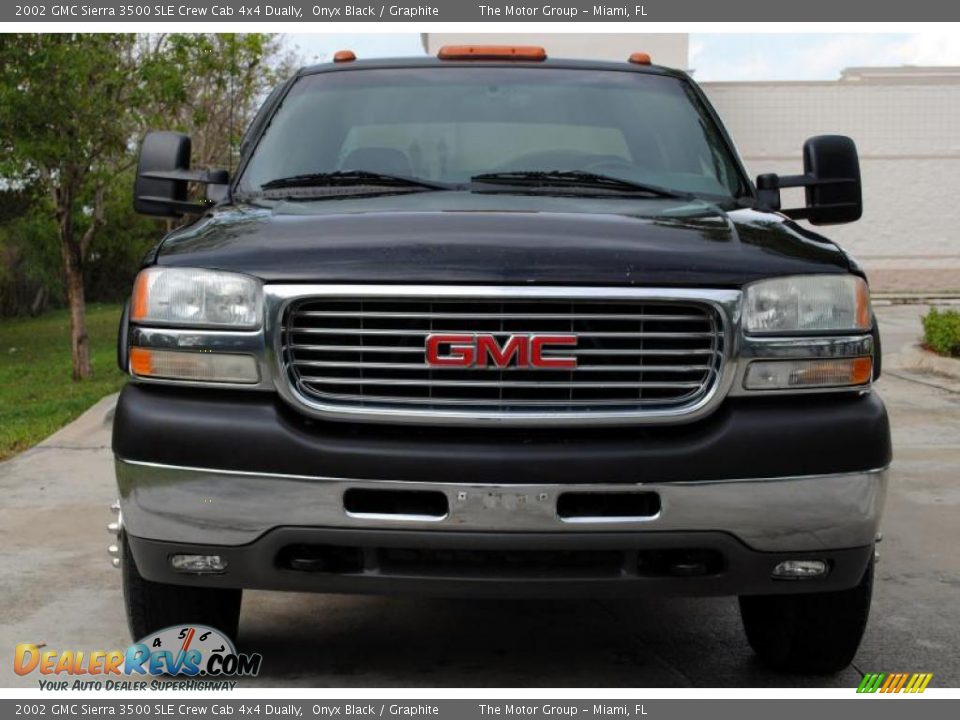 2002 GMC Sierra 3500 SLE Crew Cab 4x4 Dually Onyx Black / Graphite Photo #9