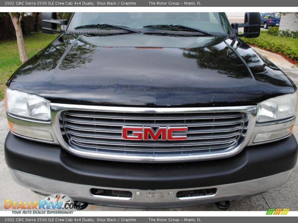 2002 GMC Sierra 3500 SLE Crew Cab 4x4 Dually Onyx Black / Graphite Photo #10