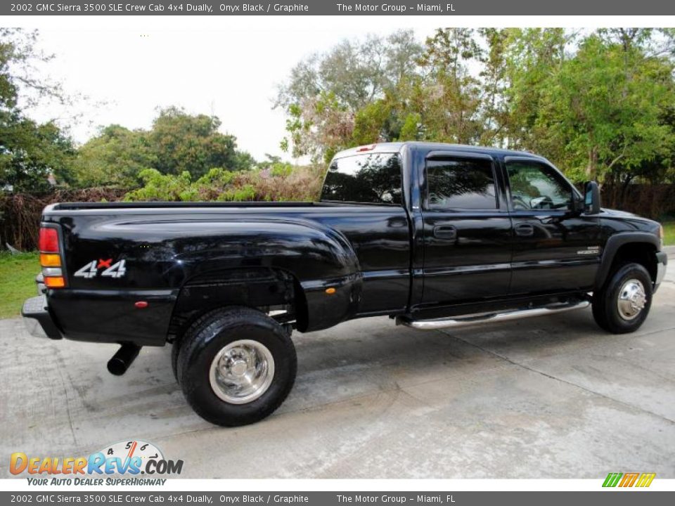 2002 GMC Sierra 3500 SLE Crew Cab 4x4 Dually Onyx Black / Graphite Photo #14