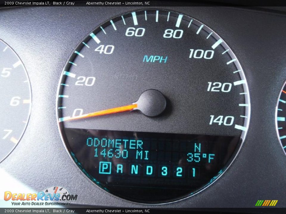 2009 Chevrolet Impala LT Black / Gray Photo #25