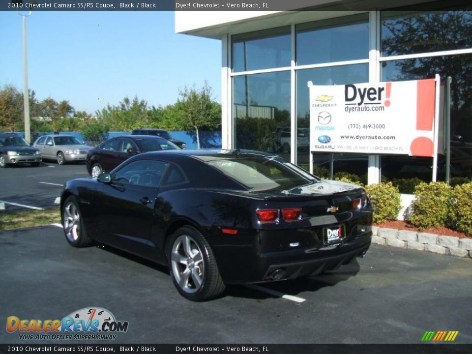 2010 Chevrolet Camaro SS/RS Coupe Black / Black Photo #4