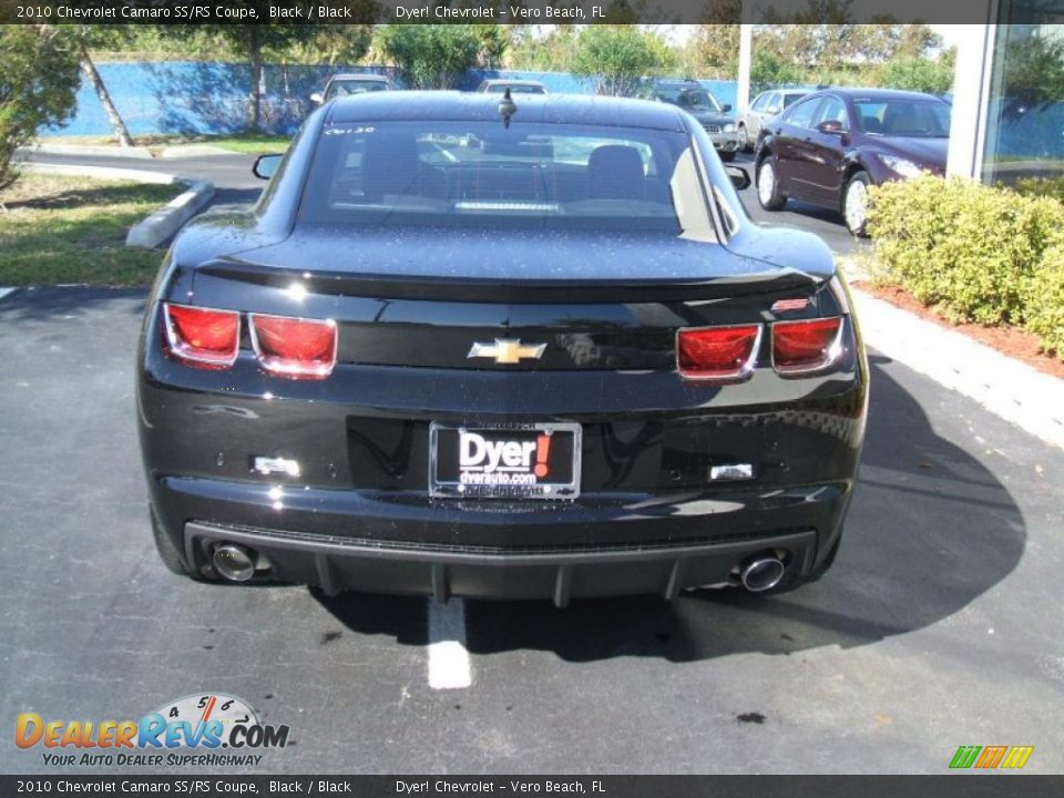 2010 Chevrolet Camaro SS/RS Coupe Black / Black Photo #5