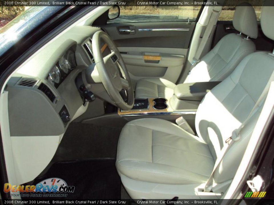2008 Chrysler 300 Limited Brilliant Black Crystal Pearl / Dark Slate Gray Photo #4