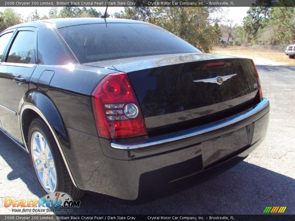 2008 Chrysler 300 Limited Brilliant Black Crystal Pearl / Dark Slate Gray Photo #7