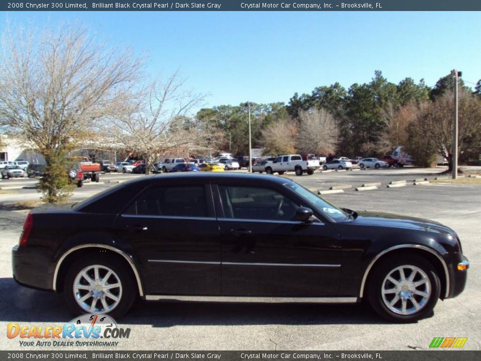 2008 Chrysler 300 Limited Brilliant Black Crystal Pearl / Dark Slate Gray Photo #9
