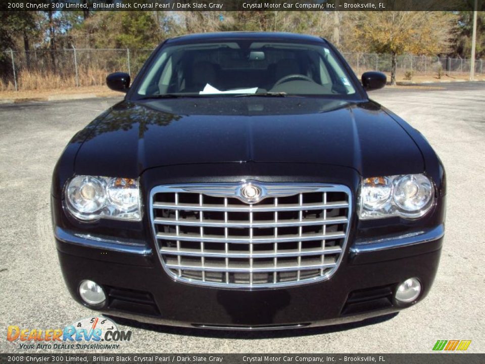 2008 Chrysler 300 Limited Brilliant Black Crystal Pearl / Dark Slate Gray Photo #13