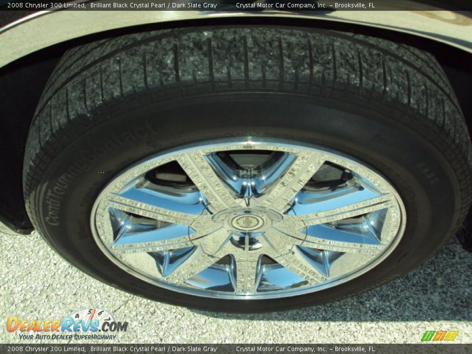 2008 Chrysler 300 Limited Brilliant Black Crystal Pearl / Dark Slate Gray Photo #14