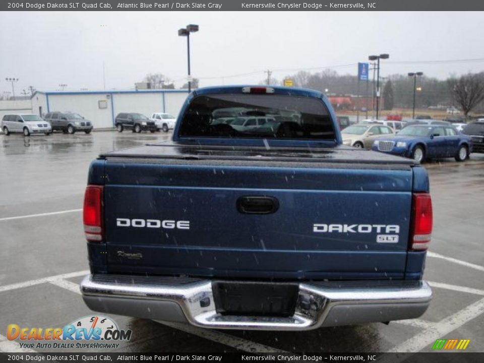 2004 Dodge Dakota SLT Quad Cab Atlantic Blue Pearl / Dark Slate Gray Photo #4