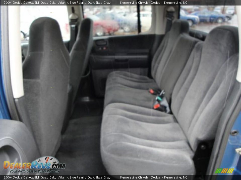 2004 Dodge Dakota SLT Quad Cab Atlantic Blue Pearl / Dark Slate Gray Photo #12