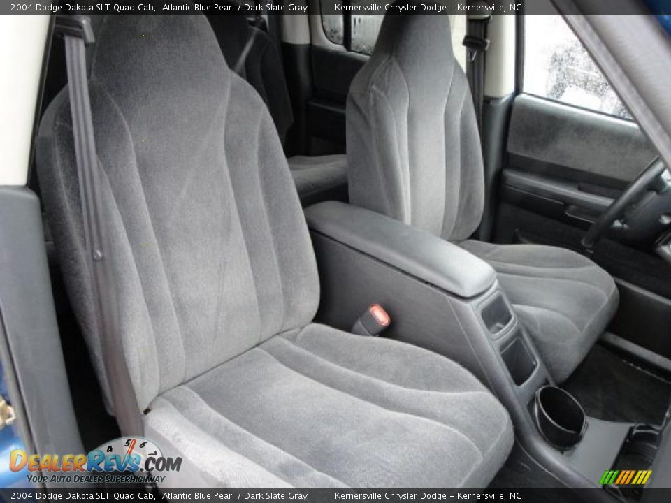 2004 Dodge Dakota SLT Quad Cab Atlantic Blue Pearl / Dark Slate Gray Photo #13