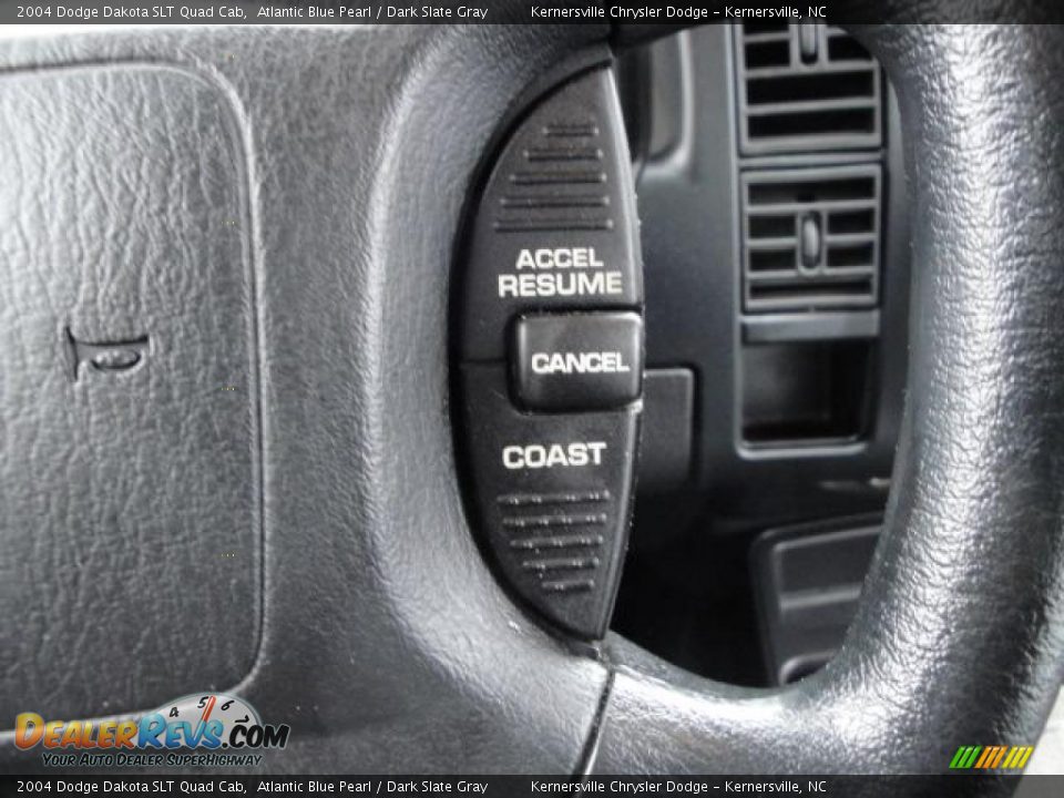 2004 Dodge Dakota SLT Quad Cab Atlantic Blue Pearl / Dark Slate Gray Photo #16