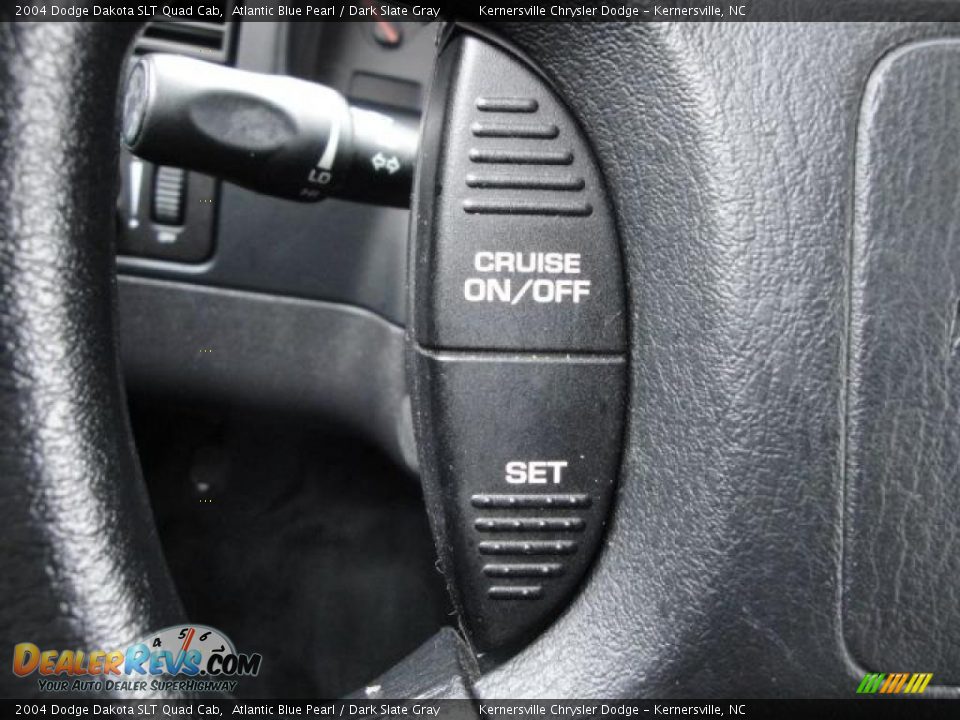 2004 Dodge Dakota SLT Quad Cab Atlantic Blue Pearl / Dark Slate Gray Photo #17