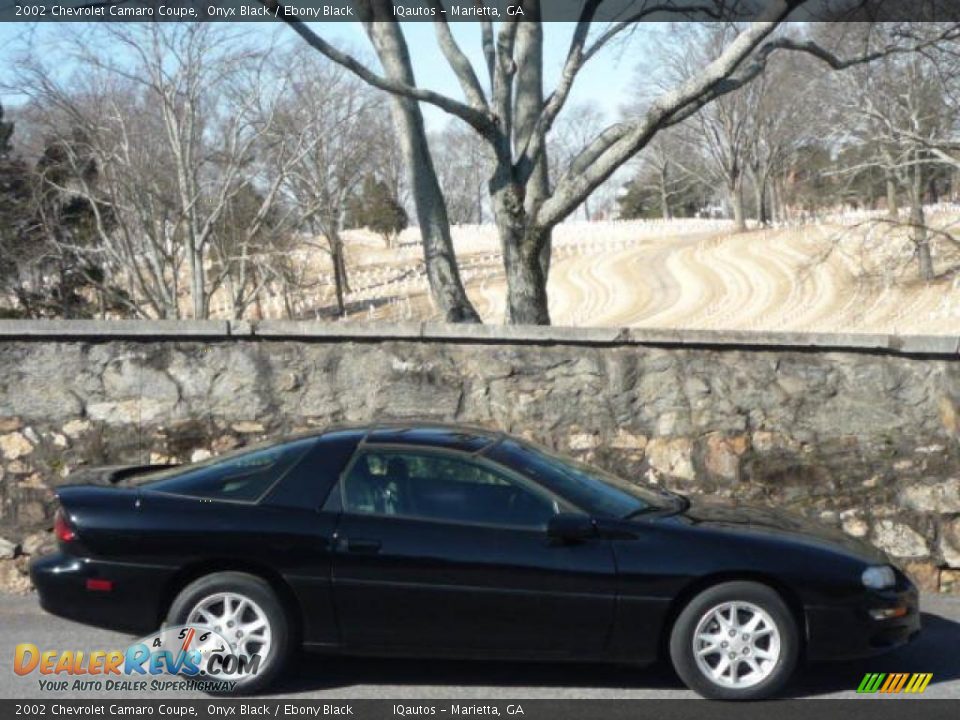 2002 Chevrolet Camaro Coupe Onyx Black / Ebony Black Photo #2