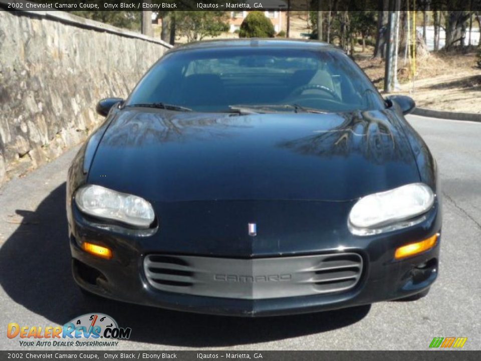 2002 Chevrolet Camaro Coupe Onyx Black / Ebony Black Photo #3