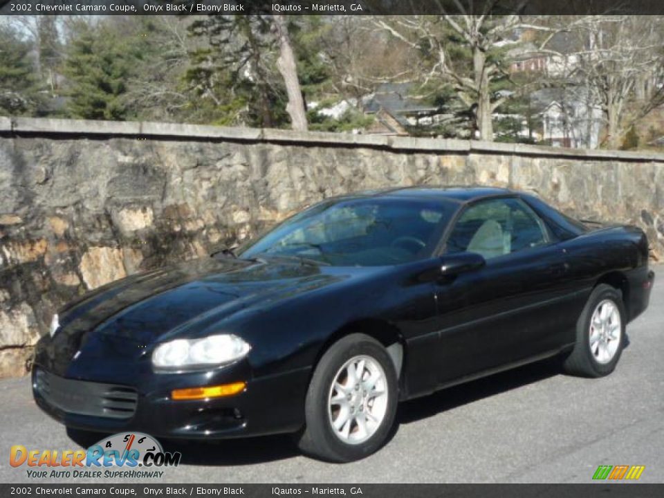 2002 Chevrolet Camaro Coupe Onyx Black / Ebony Black Photo #4