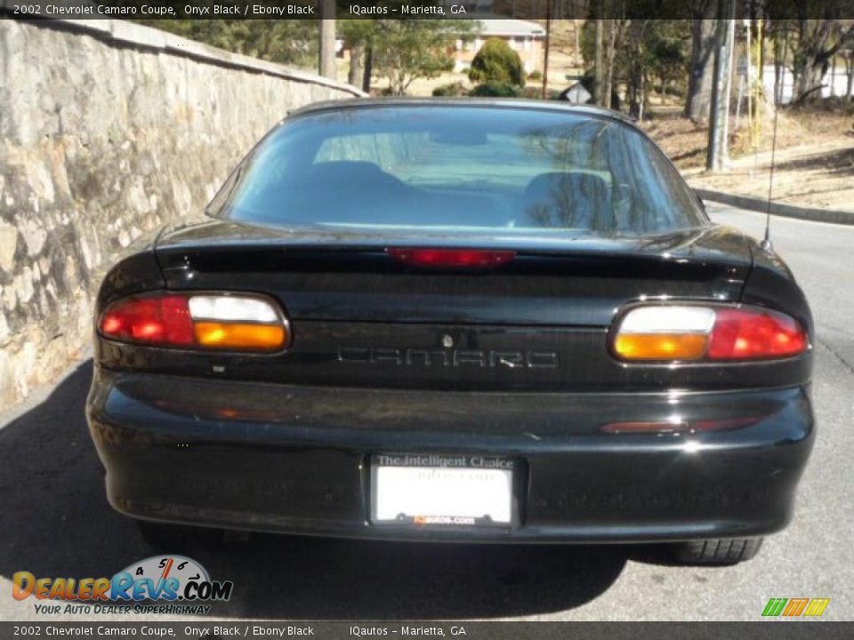 2002 Chevrolet Camaro Coupe Onyx Black / Ebony Black Photo #6