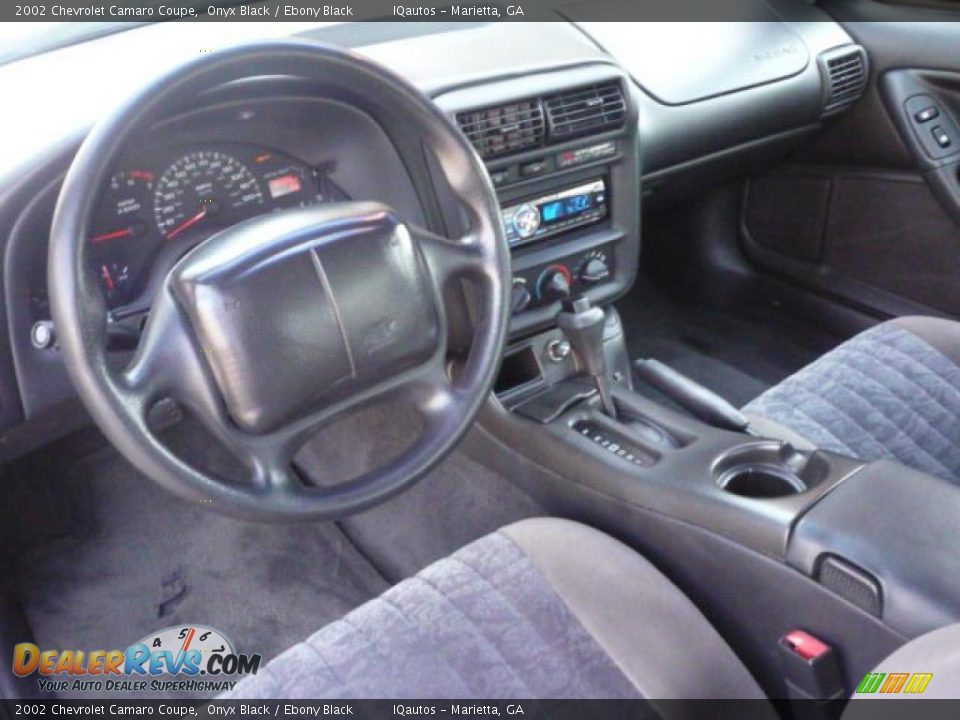 2002 Chevrolet Camaro Coupe Onyx Black / Ebony Black Photo #7