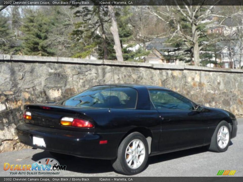 2002 Chevrolet Camaro Coupe Onyx Black / Ebony Black Photo #10