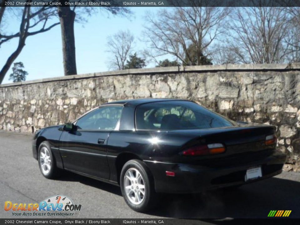 2002 Chevrolet Camaro Coupe Onyx Black / Ebony Black Photo #12