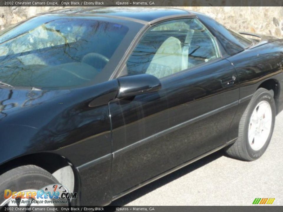 2002 Chevrolet Camaro Coupe Onyx Black / Ebony Black Photo #13
