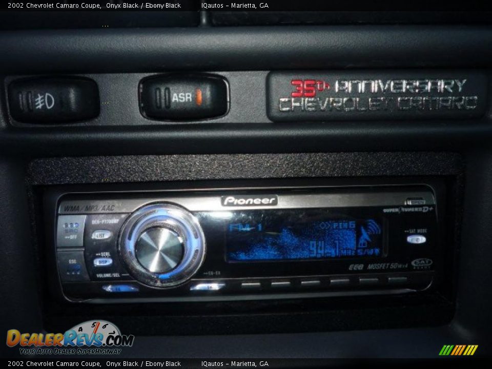 2002 Chevrolet Camaro Coupe Onyx Black / Ebony Black Photo #18