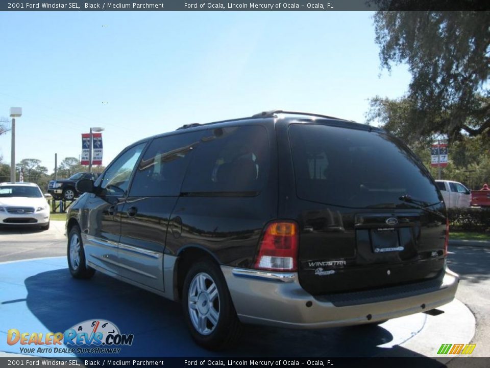 2001 Ford Windstar SEL Black / Medium Parchment Photo #3