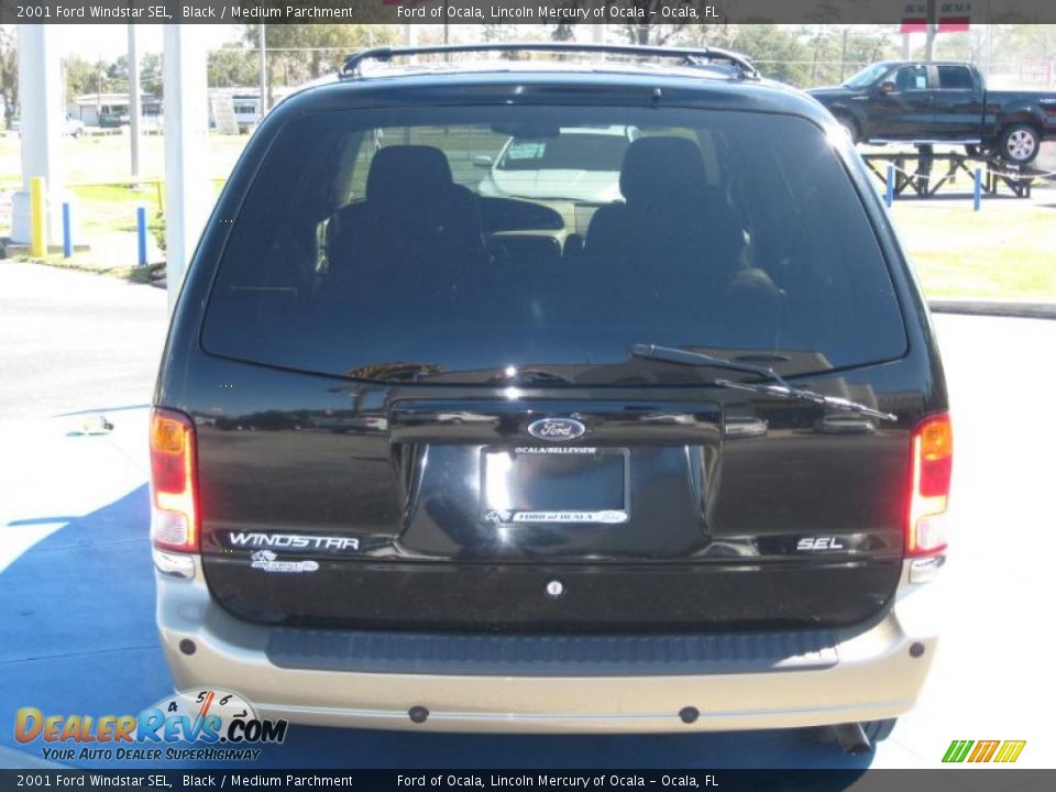2001 Ford Windstar SEL Black / Medium Parchment Photo #4