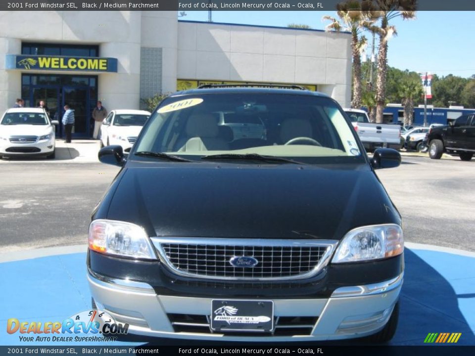 2001 Ford Windstar SEL Black / Medium Parchment Photo #8